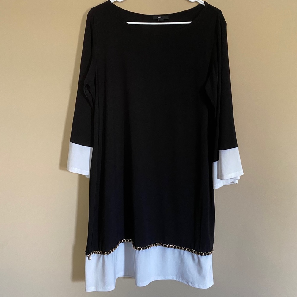 Classic, A-Line Black and White Dress - Worn Once